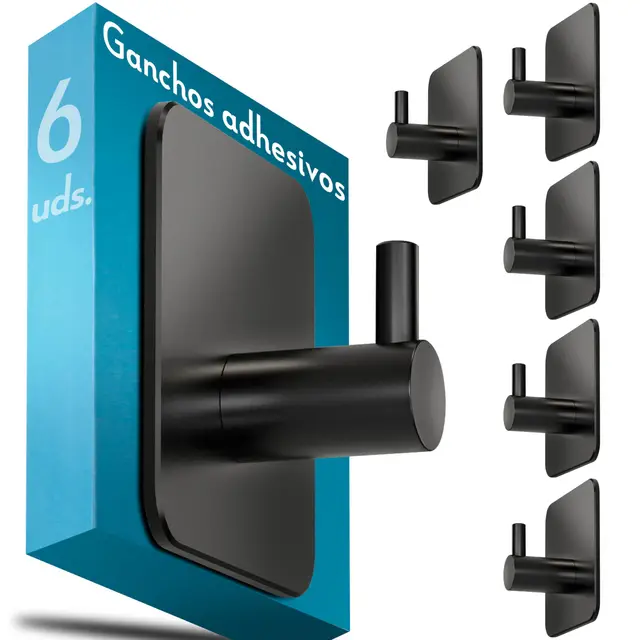 menz ganchos adhesivos pared set 6