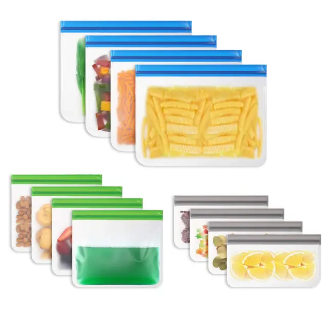 Vicloon Bolsas Reutilizables Almacenamiento Alimentos 12 Pack