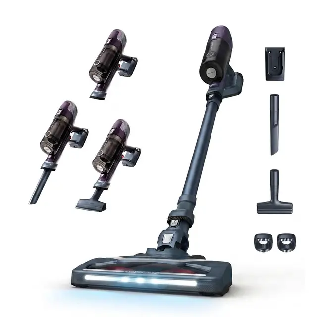 Rowenta XPert 6.60 - Aspiradora escoba versátil sin cable, con 3 funciones en 1 multiespacios, batería de litio, 2 velocidades, gatillo Boost, ligero y portatil, Lila RH6838