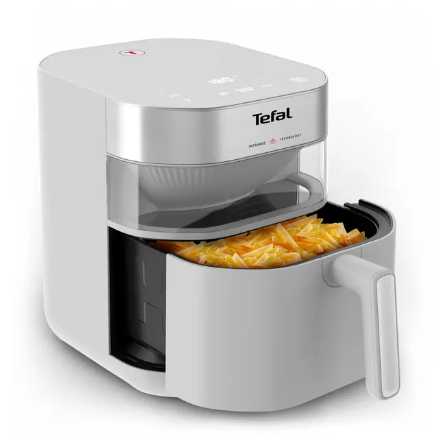 Tefal EY831G Freidora de aire caliente Easy Fry Infrarrojos, tecnología infrarroja, gran contenido, resultados crujientes, ventana de visualización, fácil limpieza
