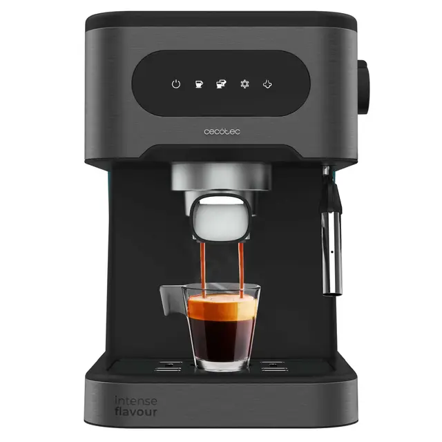 Cecotec Cafetera express Power Espresso 20 ColdBrew. Cafetera express para espresso y cappuccino, café en frío, 20 Bares de presión, Vaporizador orientable. Disfruta de Calidad profesional en casa.
