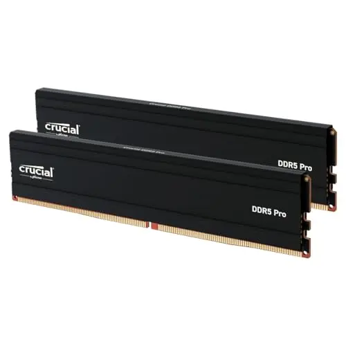 Crucial Pro RAM DDR5 96GB (2x48GB) 5600MHz, Intel XMP 3.0 / AMD Expo, PC Memoria - CP2K48G56C46U5