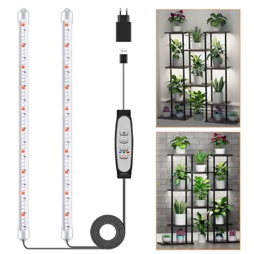 niello 2 barras luz cultivo led 2400lm