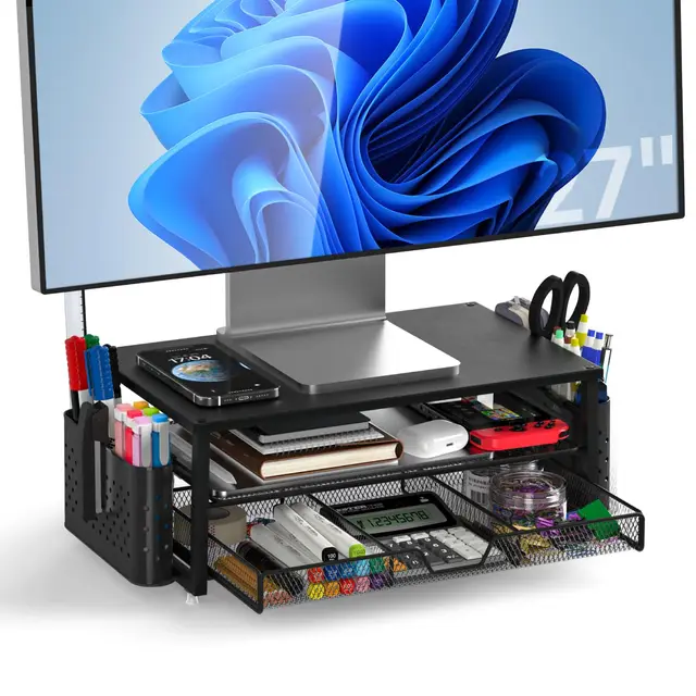 mowetoo soporte monitor 2 niveles con
