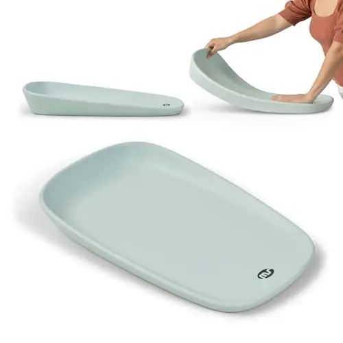 Ms BabyWorld FOAMY - Cambiador de Bebé Antideslizante EVA - Impermeable, Fácil de limpiar, Compacto para Viajes y Uso Diario | Desde 0m hasta 12 meses| 67x41x10