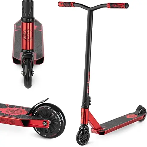 Movino Stunt Scooter Acrobático - Scooter Freestyle - Patinete Niño y Adolescentes - Plataforma de Aluminio Resistente y Rodamientos ABEC 9 - Trucos en el Skatepark - Capacidad de Carga: 100 kg