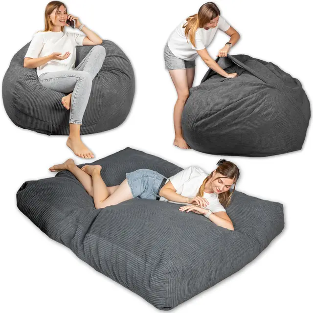 bananair puff cama gigante 185x135 cm