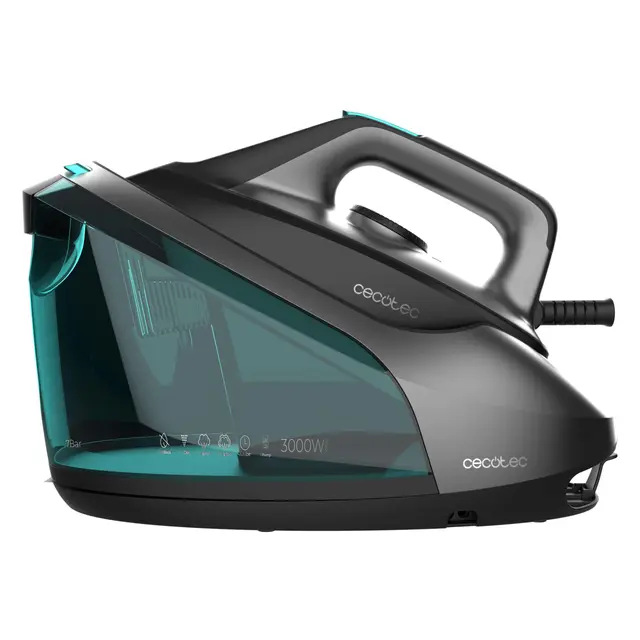 Cecotec Centro de Planchado Horizontal IronHero 3000 Station. 3000W, 7 Bares, Suela Cerámica Ultradeslizante, Golpe de Vapor 400 g/min, 140 g/min de Vapor continuo, Antigoteo y Autolimpieza