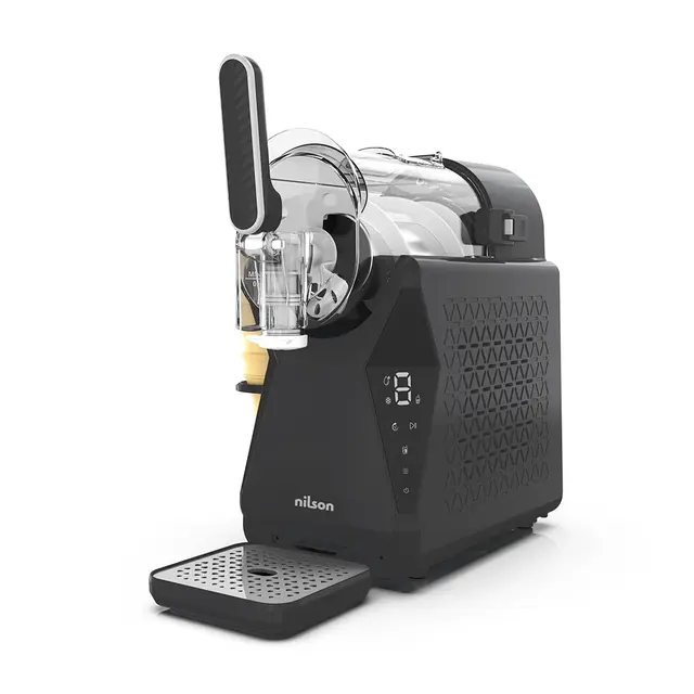 Máquina Granizadora, Heladera y Enfriadora de Bebidas, Ice Cream Maker, 10 Niveles para Granizados Bebidas Frías y Helados en Casa, Capacidad 1,5L, 5 Modos de Funcionamiento, Display LED