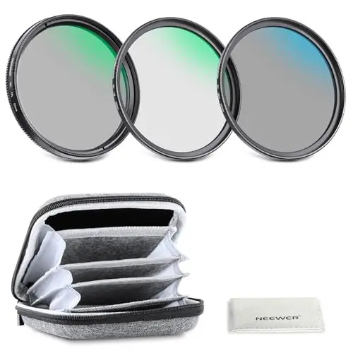neewer kit 55mm uv/cpl/nd filtros