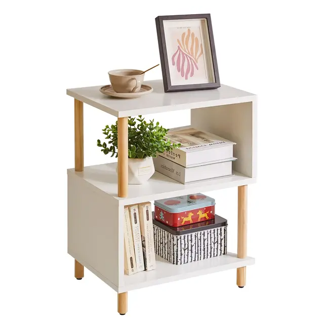 aibiju mesa auxiliar blanca s 40x30cm