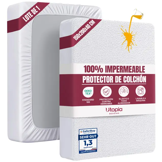 utopia bedding eu0045 protector colchón