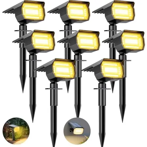 btfarm luces solares led jardín 8-pack