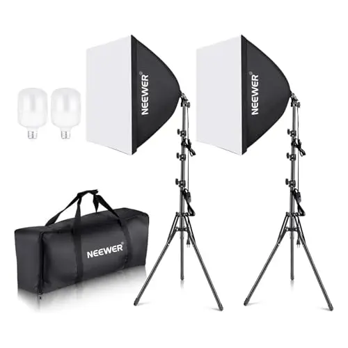 neewer kit softbox 60x60cm 700w led