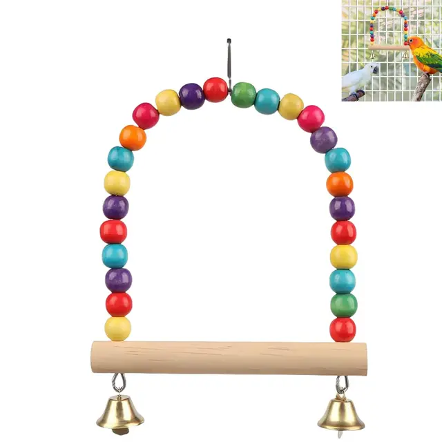 jfangzhzh columpio loro colorido 15cm
