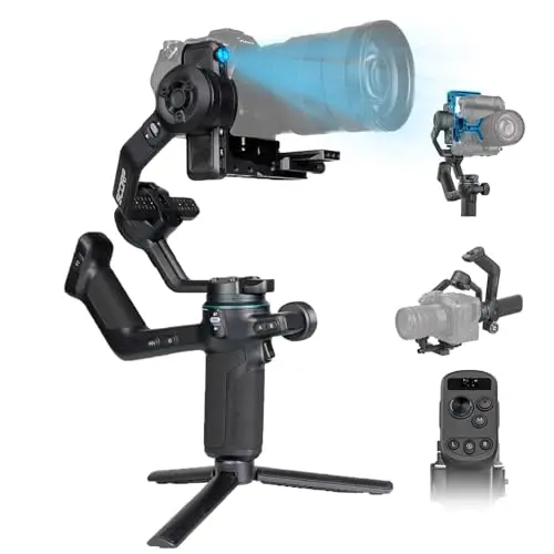 SCORP-C2 - Gimbal de cámara de seguimiento AI, estabilizador de 3 ejes para cámara DSLR/sin espejo, para Sony/Canon/Panasonic/Nikon/Fujifilm, disparo vertical nativo, carga útil máxima de 3,5 kg