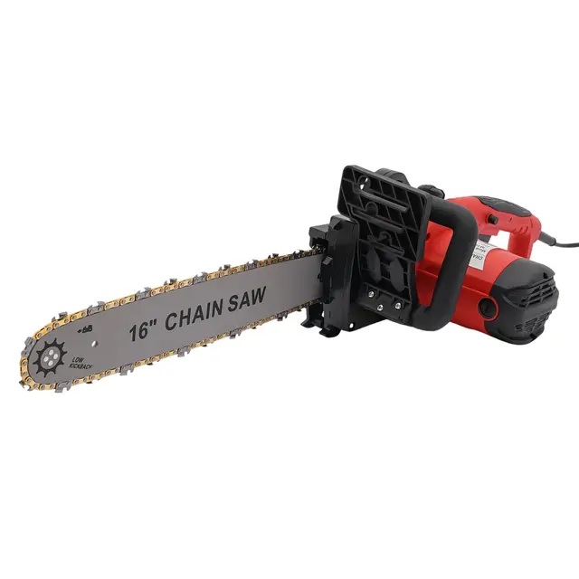 Motosierra eléctrica profesional de 2000 W, engrasadora automática, motor eléctrico sin escobillas, tensión de cadena sin herramientas y cambio de cadena, para cortar todo tipo de madera