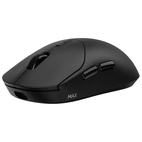 Rapoo VT2 MAX Ratón Gaming Inalámbrico, Sensor Paw 3950 Ultimate, 30000DPI, Verdadero Sondeo de 8000 Hz, Ultraligero 53g, hasta 750 Horas de Batería, Interruptor Óptico 120M, 10 Botones Programables