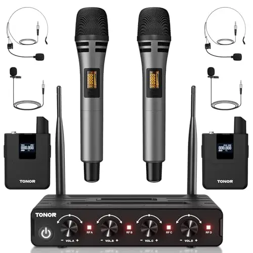 tonor tw362 micrófono inalámbrico uhf
