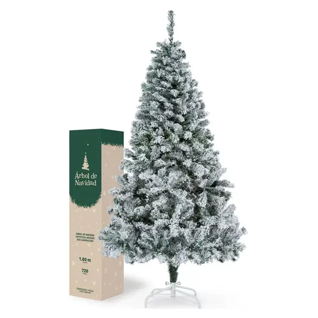 nakloe árbol de navidad nevado 180cm