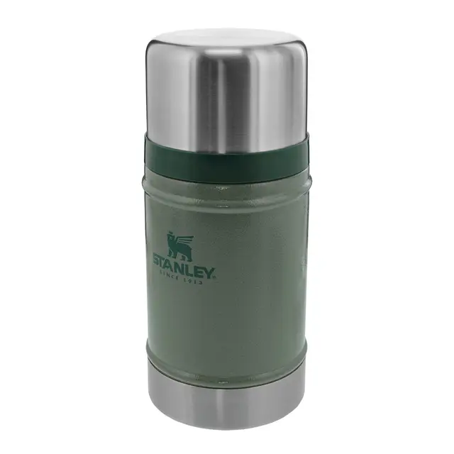 STANLEY Classic Legendary Fiambrera Termica 0.7L - Caliente Durante 15 Horas - Termo Comida Caliente Adulto de Acero Inoxidable Sin BPA - Apto Para Lavavajillas - Hammertone Green