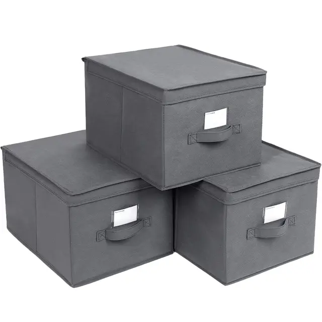 songmics rfb03g caja plegable set 3 con