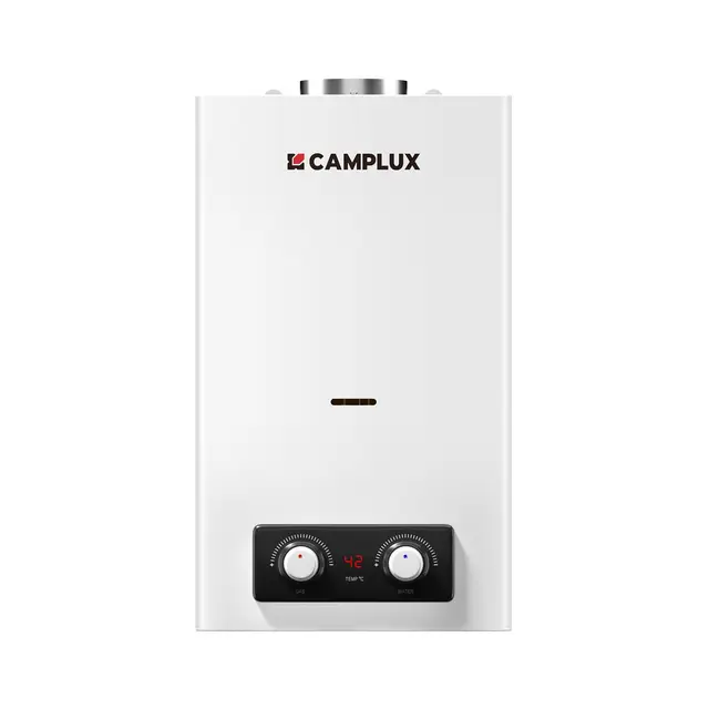 CAMPLUX BD300NG Calentador de Agua a Gas 11 L, ErP/Bajas Emisiones de NOx, Gas Natural, 22kW, 3V