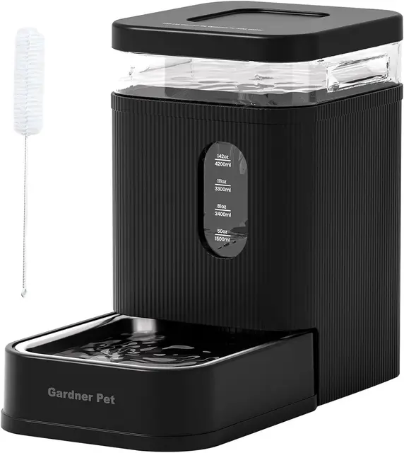 Gardner Pet GP01B Dispensador de Agua por Gravedad 6,5 L Negro