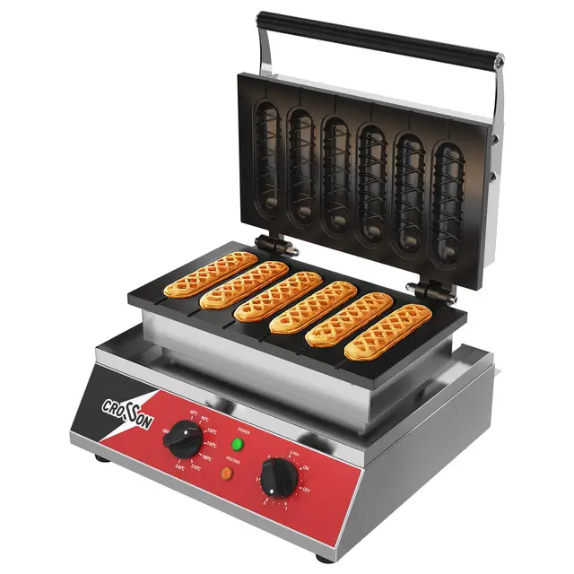 Crosson Máquina Gofres de Maíz en Palito 6 Piezas 1600W