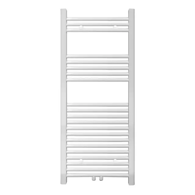 radiador de baño 500 x 1150 mm Blanco conexión central radiador calentador de toallas secador de toallas