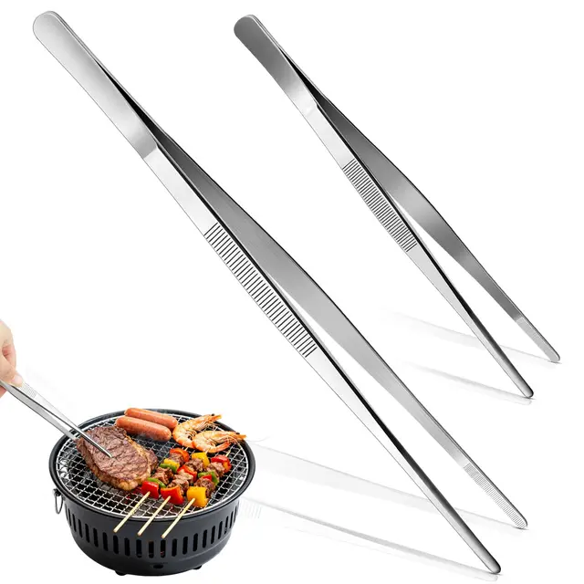 xianglongy pinzas cocina 2 piezas acero