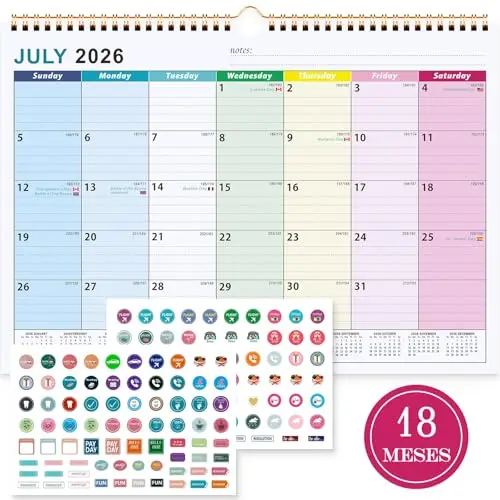 benjia calendario 18 meses 2026-2027 a4