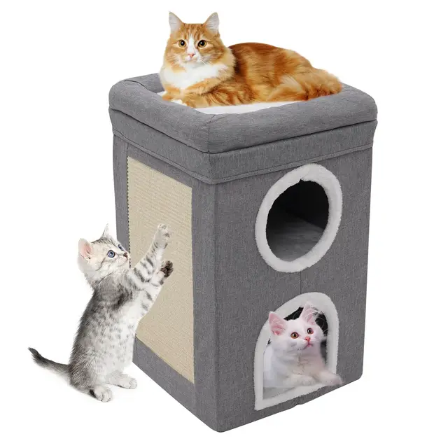 siairo casa plegable para gatos 3 pisos