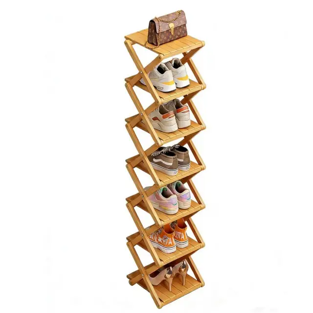 xzxwzx zapatero bambú 7 niveles plegable