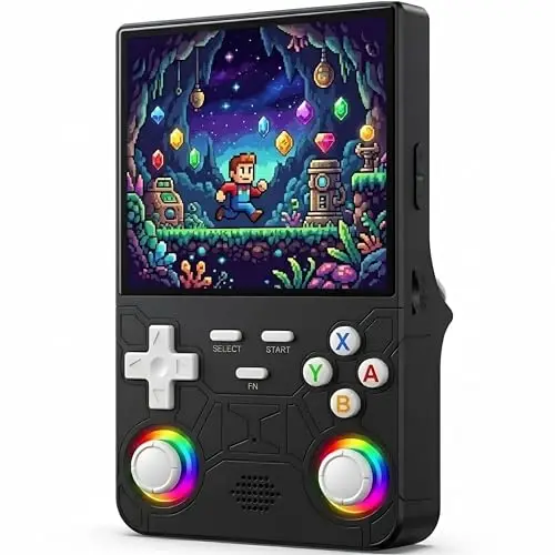 Genzo Consola Portatil Retro R36 Ultra 2026 con 128GB y más de 40.000 Juegos - +30 Emuladores - Pantalla Grande HD IPS de 4 Pulgadas - Bateria 3500mah