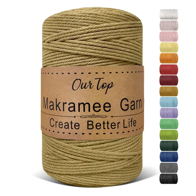 ourtop macramé 3mm 300m polialgodón