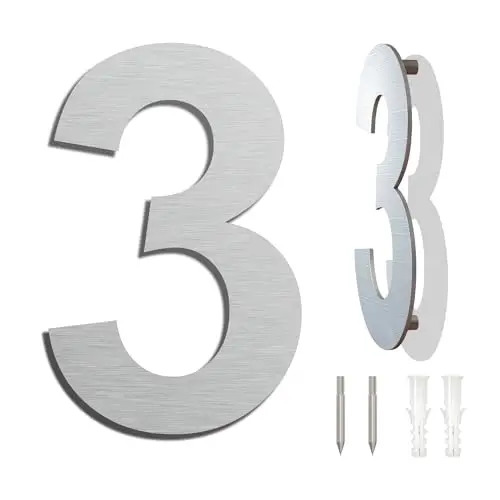 ywonoby número de casa moderno led 152mm