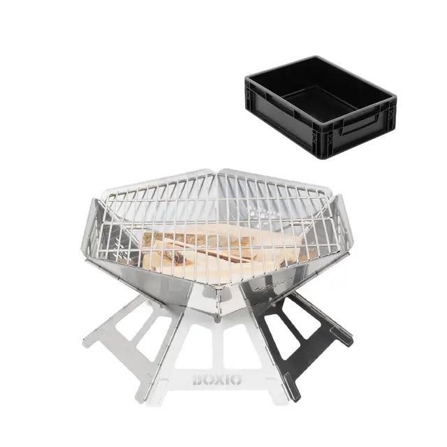 boxio oktagon brasero hexagonal acero