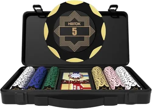 heitok xy-8311 set póker 300 fichas 14g