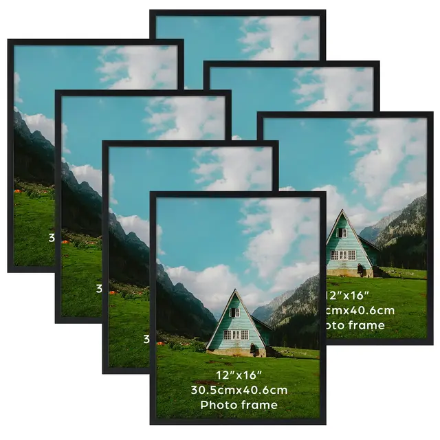 giftgarden juego 7 marcos 30x40 negros