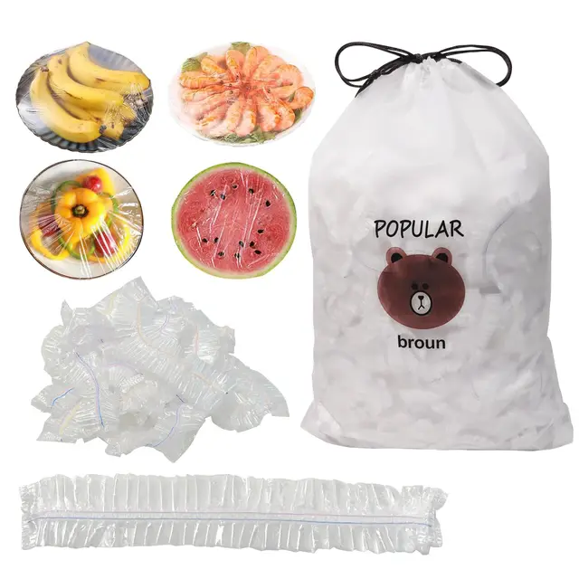 POPSKEETER Color-500 Bolsas Reutilizables Transparentes para Alimentos