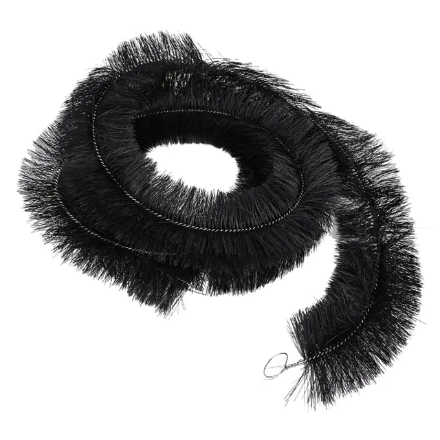 Cepillo protector de canalones, filtro de hojas, protector de bajantes, herramienta de limpieza de techo, limpiador de canalones, cerdas de acero inoxidable de 4 m para canalones de 100 mm