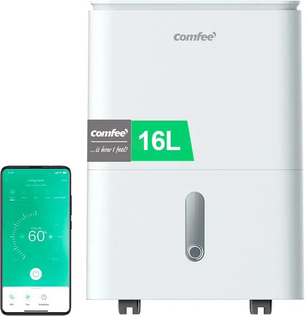 comfee' 16l wifi deshumidificador
