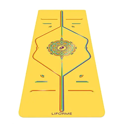 Liforme Esterilla Yoga De Viaje - Mejor Colchoneta De Yoga del Mundo con Sistema De Alineación Original y Patentado - Yoga Mat Ecológica y Respetuosa con El Medio Ambiente - Edición De Viaje