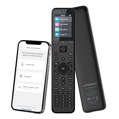 SofaBaton U3 - Mando a Distancia Universal Universal Todo en uno con aplicación para TV/Soundbar/DVD/BLU-Ray/proyector y más, Global Macro & Bluetooth One-to-Many & Air Mouse & Google Voice