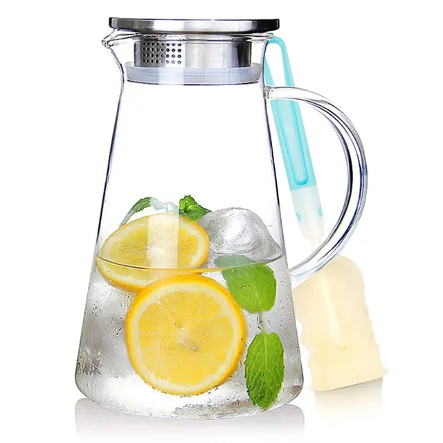 susteas jarra de cristal 2l con tapa