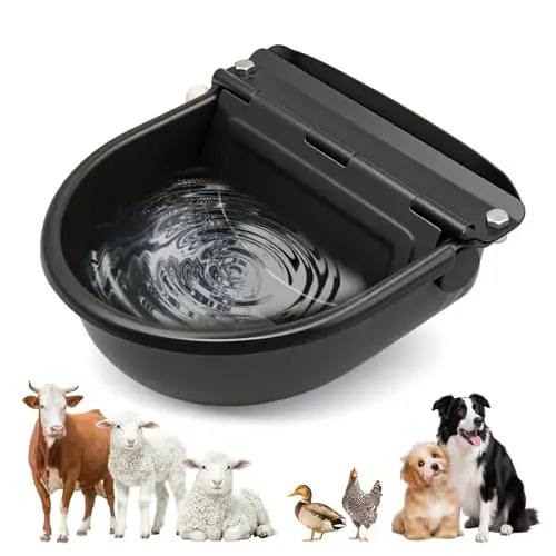 Bebederos AutomáTicos para Caballos, Bebederos de Acero Inoxidable Para Caballos, Bebederos Para Ganado con VáLvulas de Flotador Para Caballos Ganado Vacuno Ovejas Camellos Perros
