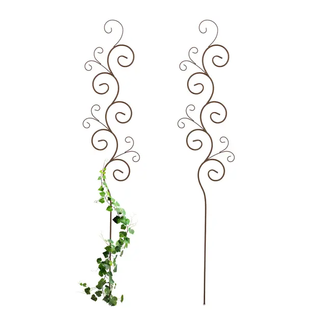 relaxdays tutor plantas ondulado 160cm