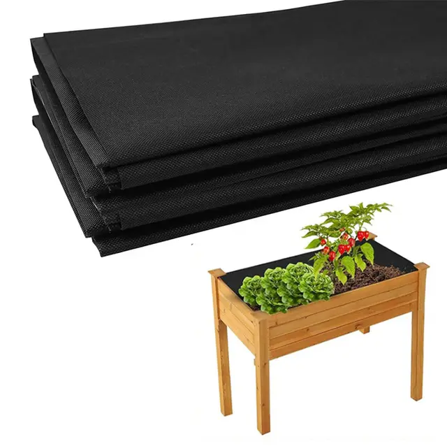 150 x 200cm Forro Tela Maceteros Grandes, Estera Protectora para Cultivar Hortalizas & Flores y Plantas, Forro Tela Macetas Tela no Tejida para Jardinera Madera Exterior, Terraza, Balcón y Jardín