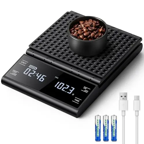 bkxcha báscula café digital 5kg 0.1g
